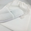 White cotton Shoe/Slipper bag