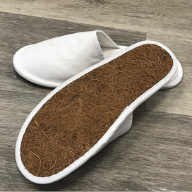 Biodegradable cotton slippers