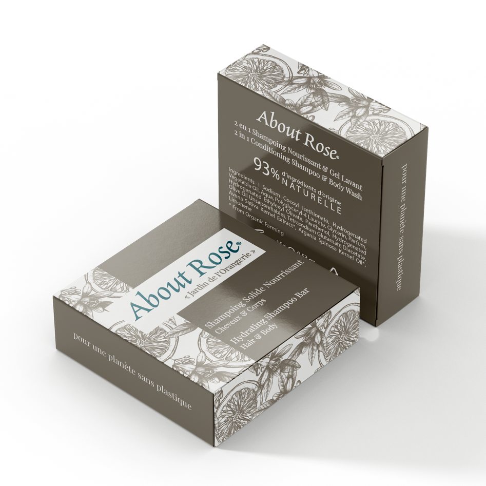 About Rose "Jardin d'Orangerie" Solid Shampoo for hair & body 15g