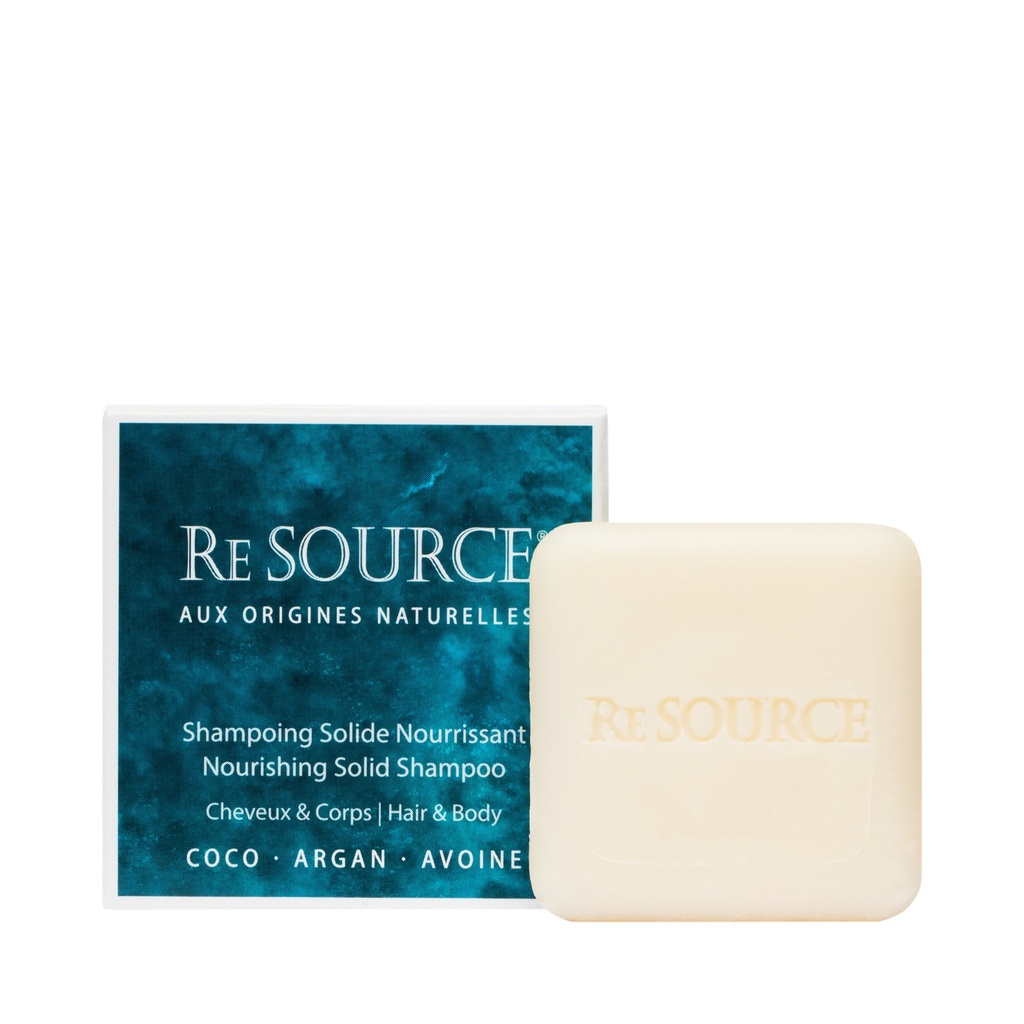 RE SOURCE Shampoing Solide pour cheveux et corps 15g "Fleurs d'eau"