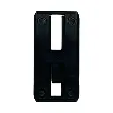 Support noir mural en plastique ABS pour flacon 300ml PHANTOM