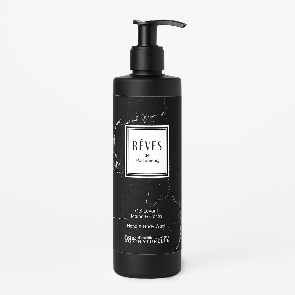 RÊVES de Parfumeur "Violette Sauvage" Gel Lavant Mains et Corps Éco-pompe 300ml
