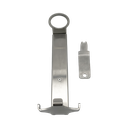 Brushed stainless steel wall support for 300ml pump bottle 