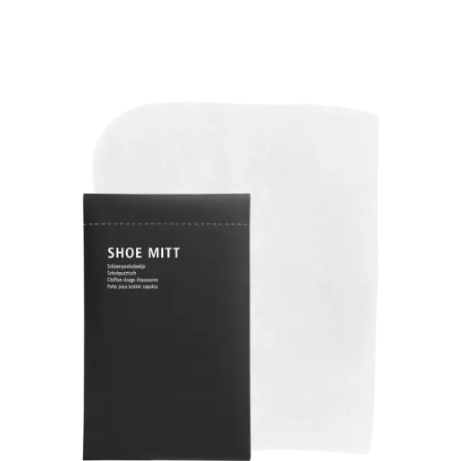 Shoe Mitt in black stone paper sachet