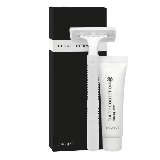 Shave Set in a black carton box