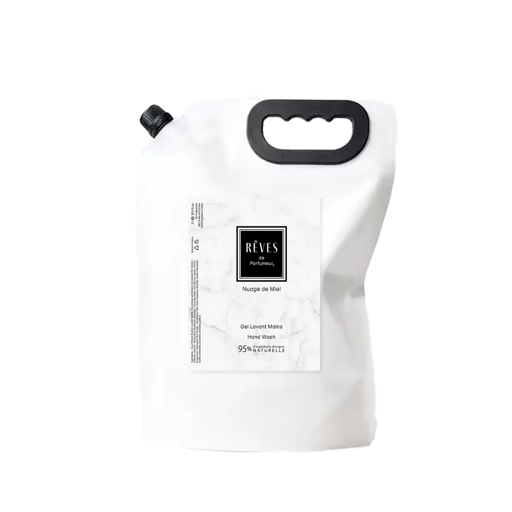 RÊVES de Parfumeur "Nuage de Miel"  Hand & Body Wash Doypack 3 L Refills