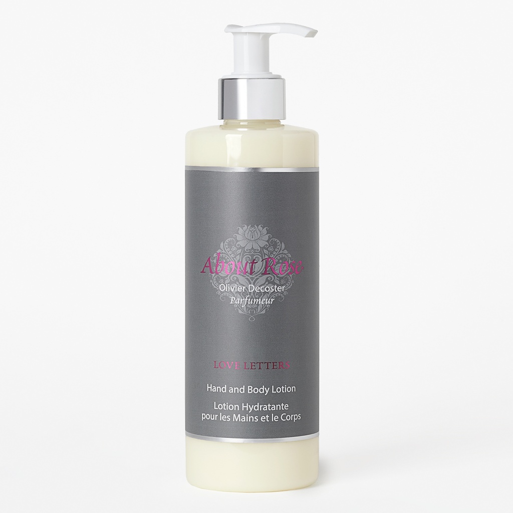 About Rose Love Letters 300ml Hand & Body Lotion