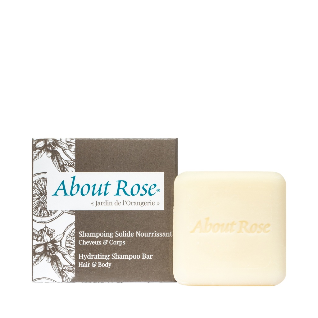About Rose &quot;Jardin d'Orangerie&quot; Solid Shampoo Bar for hair &amp; body 15g