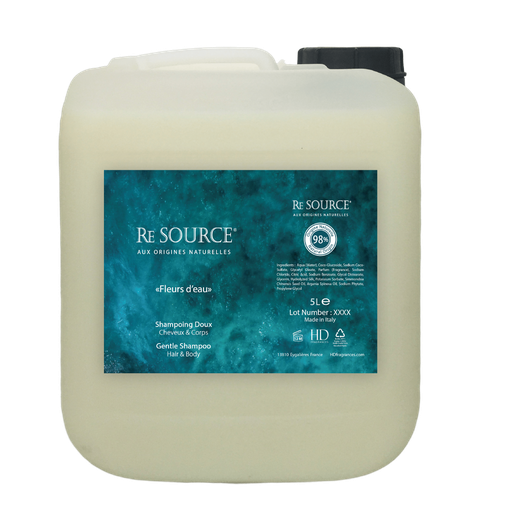 [RESM5LSBW] RE SOURCE 5L Shampoo hair and body wash "Fleurs d'eau"