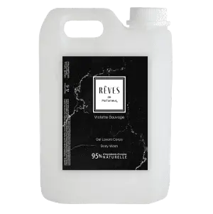 [REVIO5LGEL] RÊVES de Parfumeur "Violette Sauvage" Gel lavant mains et corps Recharge 5 L 
