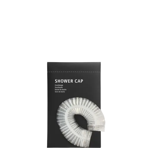 Bonnet de Douche en étui noir en papier minéral 