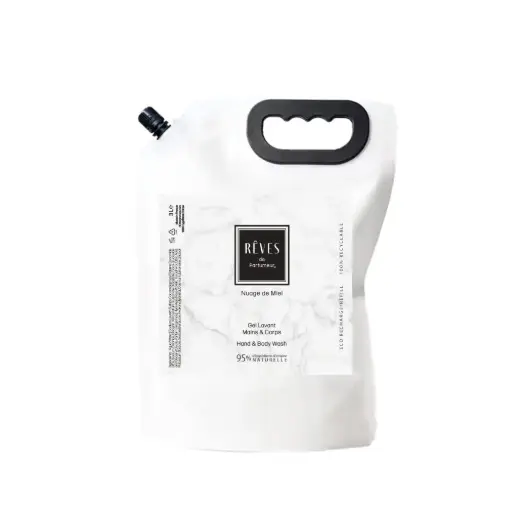 [REVMIE3LGEL] RÊVES de Parfumeur "Nuage de Miel"  Hand & Body Wash Doypack 3 L Refills