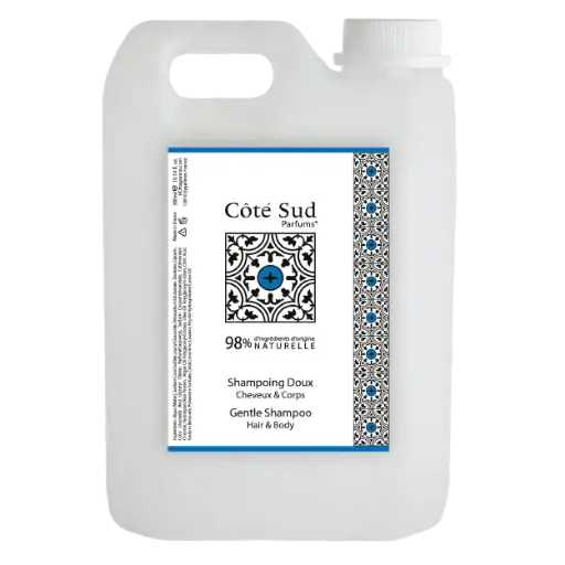 [CSBIO5LSBW] Côté Sud "Orange Verte Néroli" Shampoing Cheveux et Corps Recharge 5 L