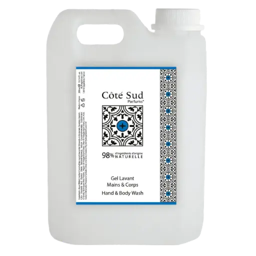 [CSBIO5LHBW] Côté Sud "Orange Verte Néroli" Gel lavant pour les mains et le corps Recharge 5 L